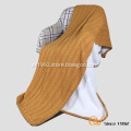 High Quality Cotton Sherpa Composite Knitted Winter Blanket